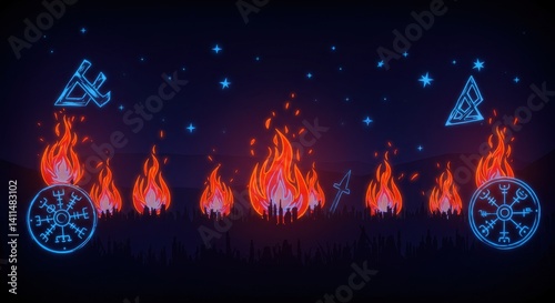 Holographic Up Helly Aa Fire Festival