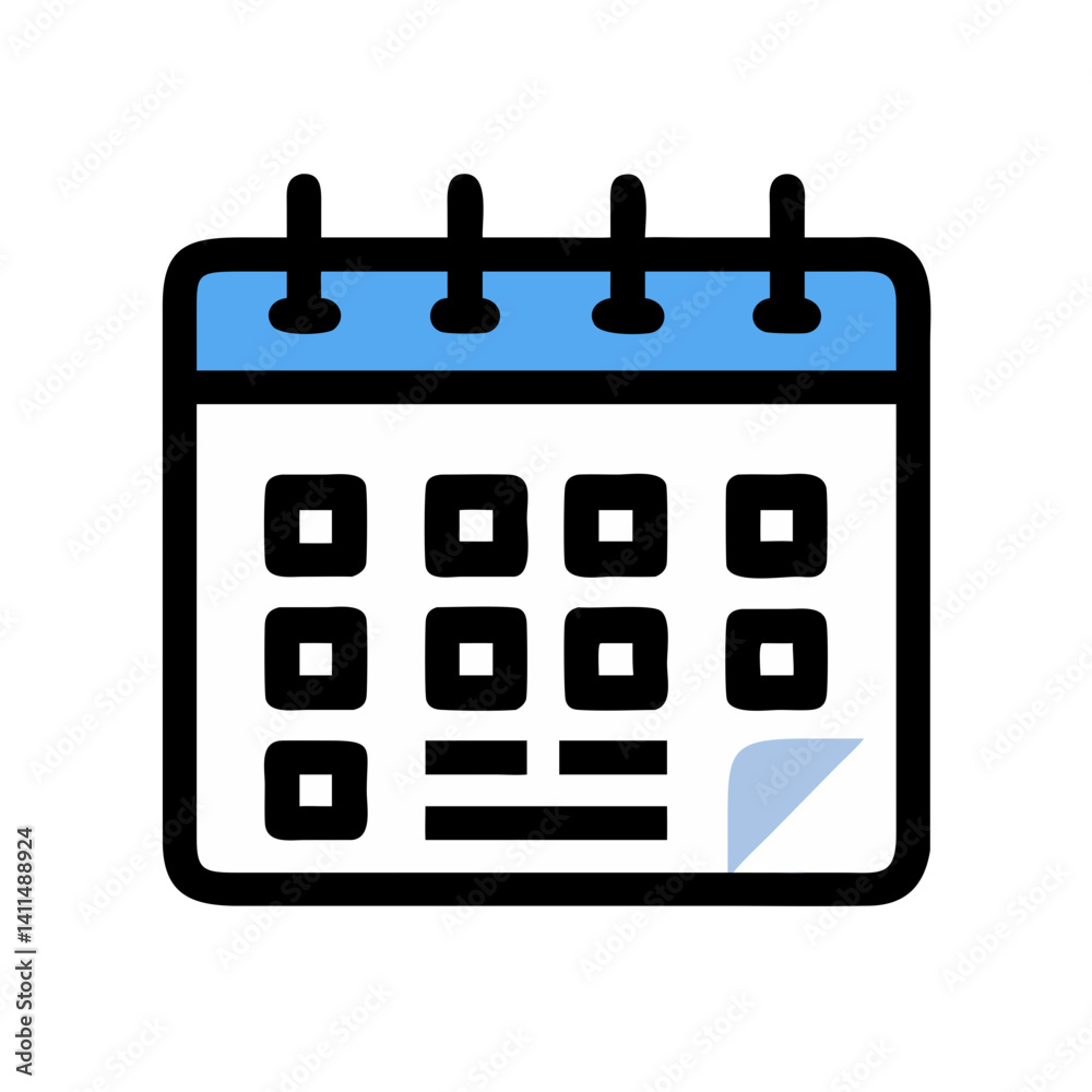 Calendar Icon Representing Booking Schedule or Appointment Management Calendar Icon Representing Booking Schedule or Appointment Management