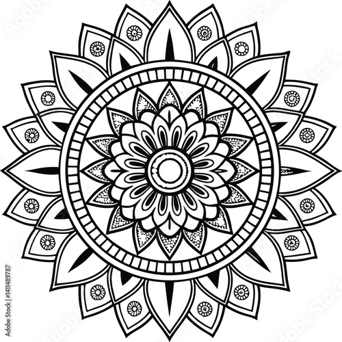 mandala round ornament