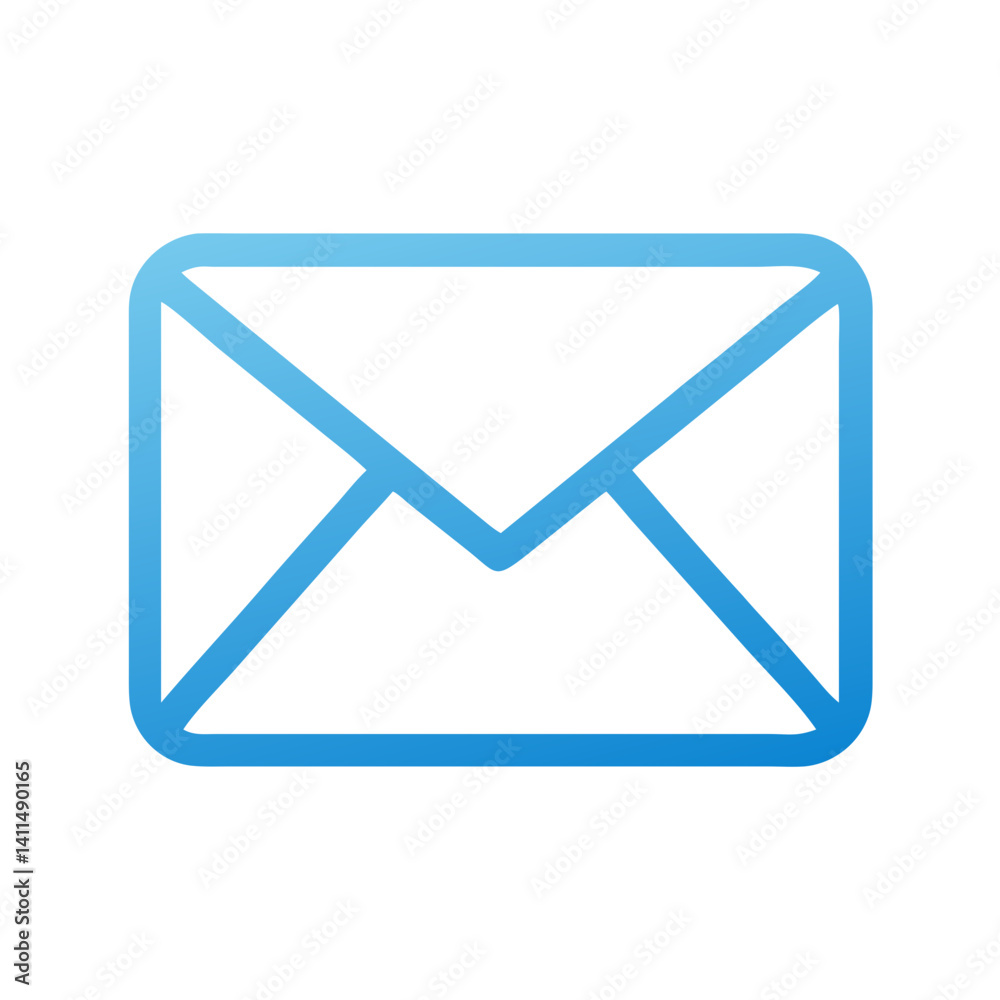 Envelope Icon Representing Mail Inbox or Email Message Reception Envelope Icon Representing Mail Inbox or Email Message Reception