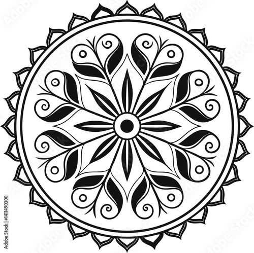 mandala round ornament