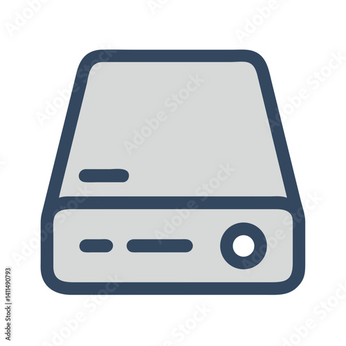 Hard Drive Icon Representing Disk Storage or Data Storage Device