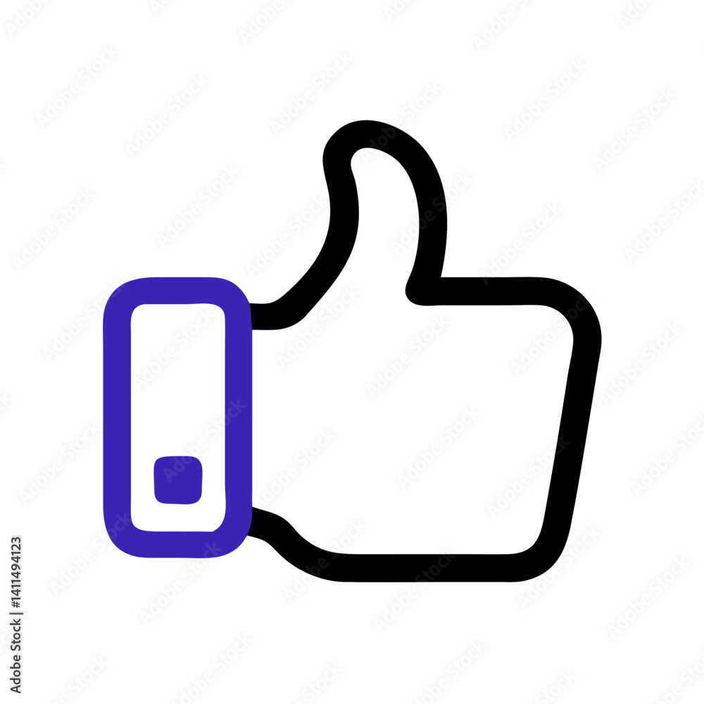Thumbs Up Symbol Icon Representing Like Action and Approval Thumbs Up Symbol Icon Representing Like Action and Approval