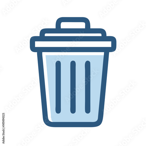 Trash Can Icon Representing Delete Action and Data Removal