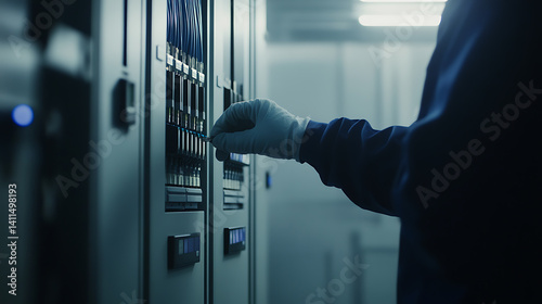 Electrical technician maintaining power systems at a lithium refinery. Featuring technical expertise