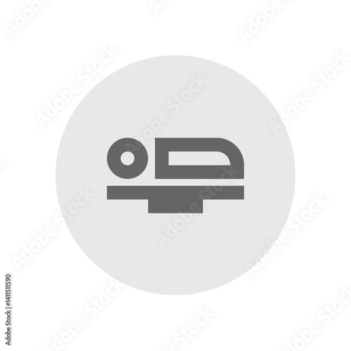 Airline Seat Flat Outline Icon