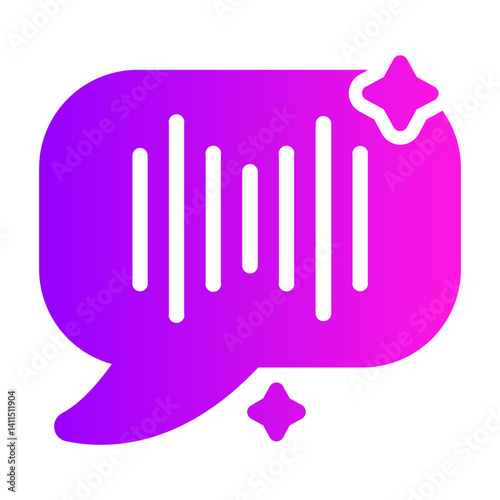 voice recognition Gradient icon