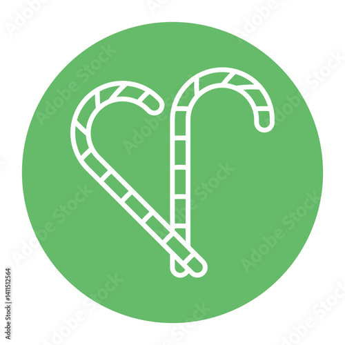 Candy Cane Icon