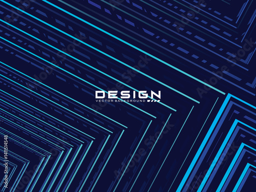 Premium blue background design with multicolored stripes pattern 
 diagonal. Vector minimal horizontal template for banner, digital business, invitation, voucher, prestigious gift certificate, etc.