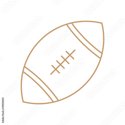 rugby ball vector illustration