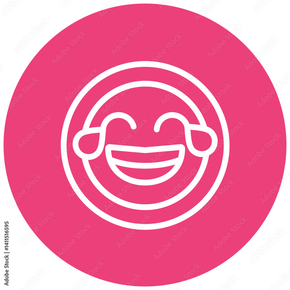 Face with Tears of Joy Icon
