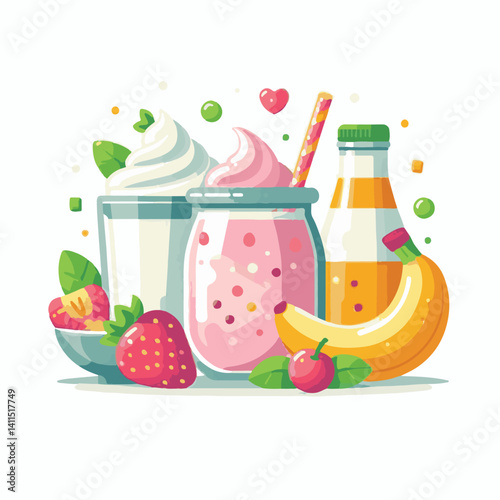yogurt, fruit, smoothie, fresh, diet, healthy, food, dessert, summer, breakfast, sweet, milk, delicious, milkshake, glass, organic, drink, shake, strawberry, background, cocktail, beverage, berry, dai