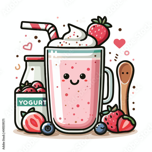 yogurt, fruit, smoothie, fresh, diet, healthy, food, dessert, summer, breakfast, sweet, milk, delicious, milkshake, glass, organic, drink, shake, strawberry, background, cocktail, beverage, berry, dai