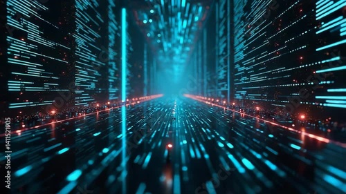 binary code background loop