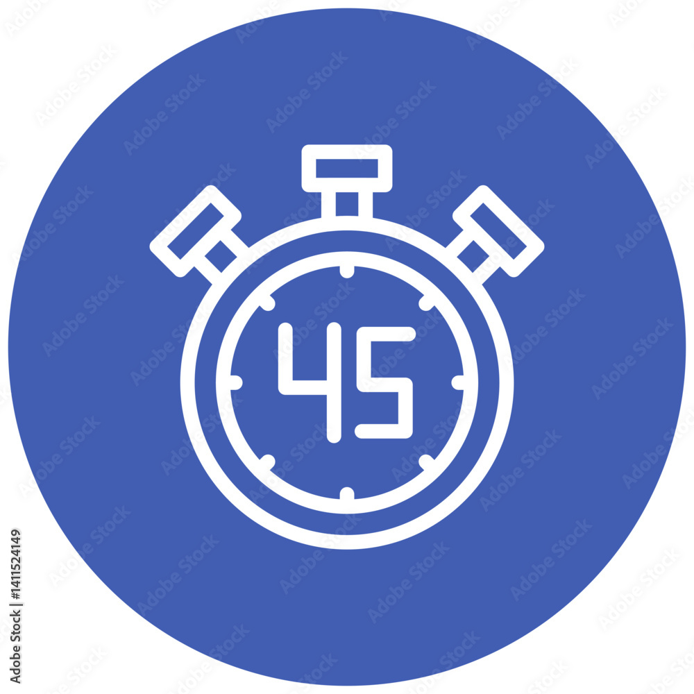 Obraz premium 45 Minutes Icon