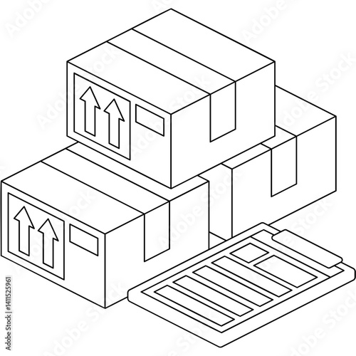 Package Box List Icon