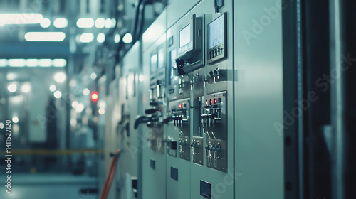 Electrician installing a control panel at a factory. Featuring electrical control systems and installation