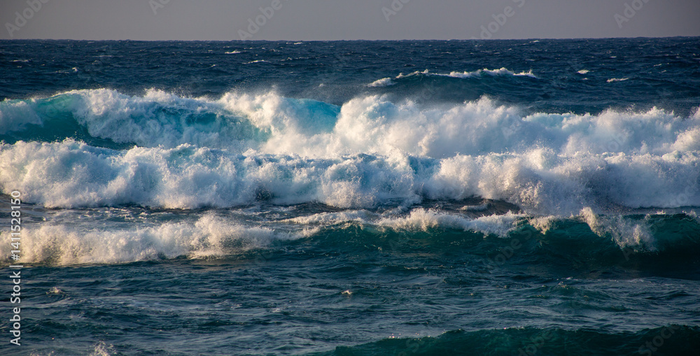 Fototapeta premium 奄美大島の自然、海、波、ダイナミック、