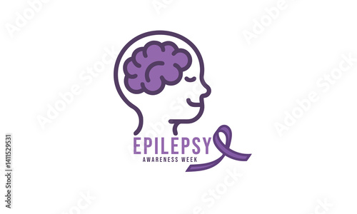 Epilepsy awareness week. background, banner, card, poster, template. Vector illustration.