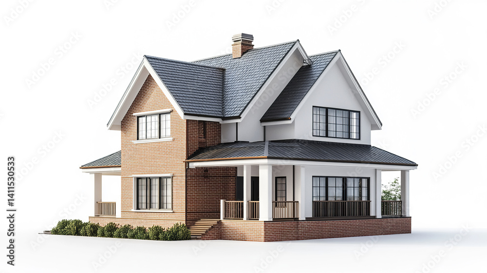 charming two story brick house with modern design charming two story brick house with modern design