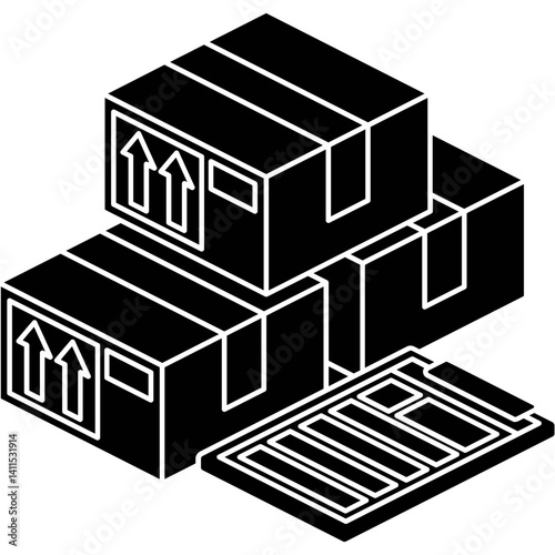 Package Box List Icon