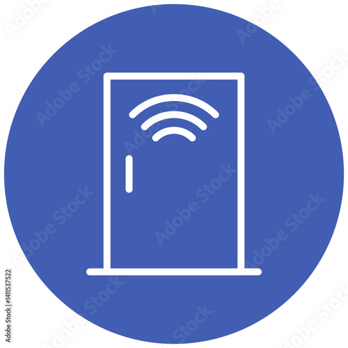Electric Door Vector Icon