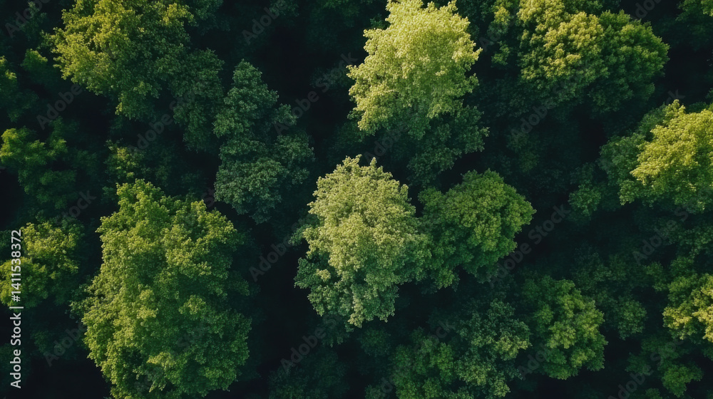 Naklejka premium Nature's abundance in green