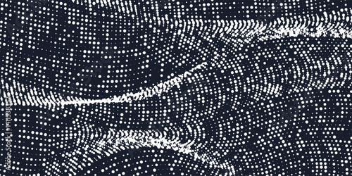 Background with simple geometric elements. A template for placing text. Background of the current of particles.