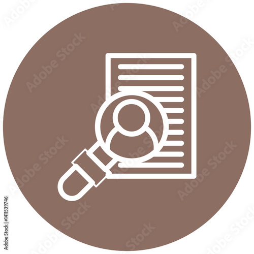 Employees Search Vector Icon