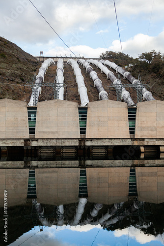 Wallpaper Mural Tumut 3 power station reflected in water, part of the snowy hydro electric scheme Torontodigital.ca