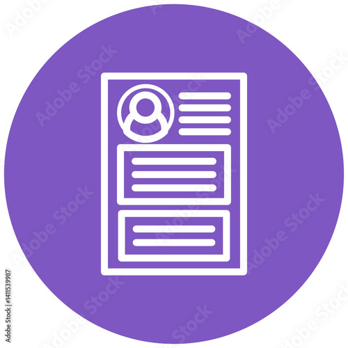 Resume Vector Icon