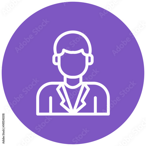 Male Professor Vector Icon