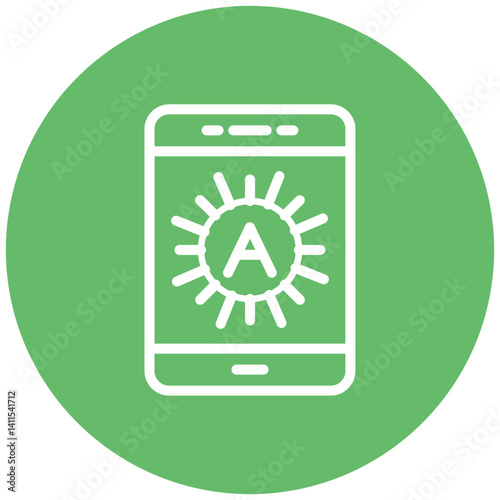 Brightness Auto Vector Icon