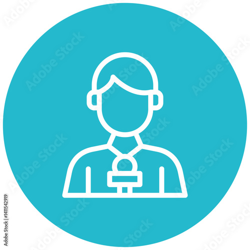 Journalist Male Icon