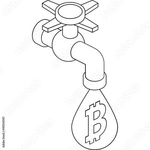 Bitcoin Faucet Icon