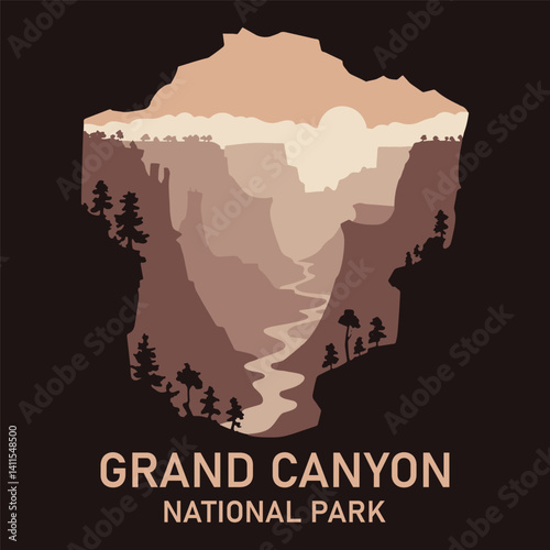 Grand Canyon National Park vector design