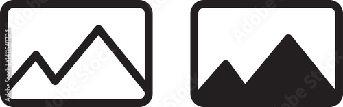 gallery icon icon set, image icon, picture symbol. Picture vector icon. photo gallery icon vector