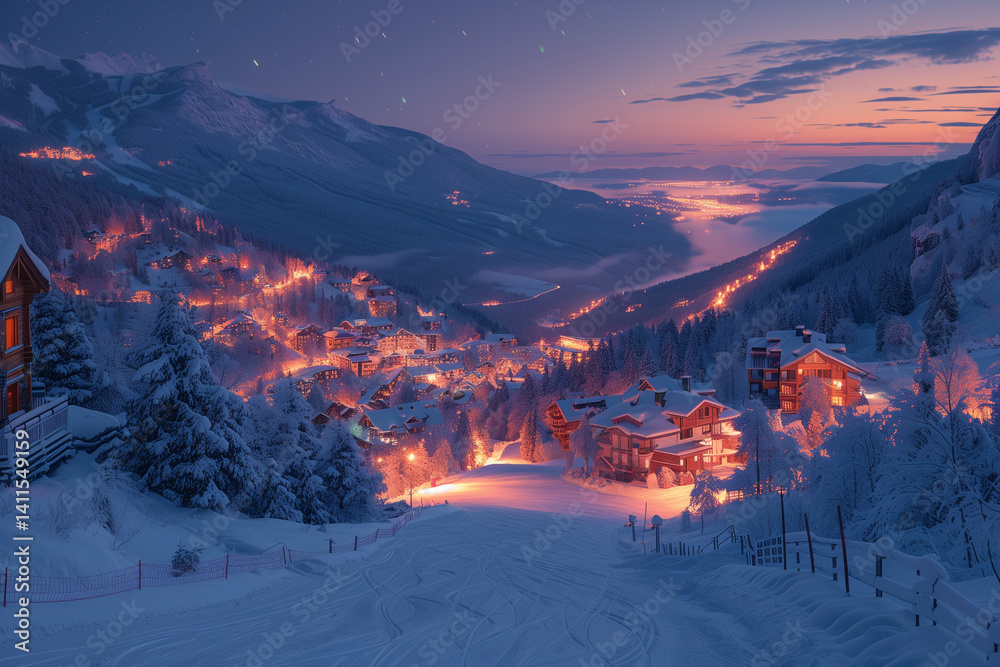 Beautiful snow winter landscape. Winter landscape. Beautiful wintry landscape