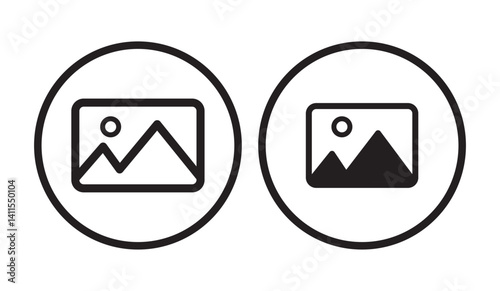 gallery icon icon set, image icon, picture symbol. Picture vector icon. photo gallery icon vector