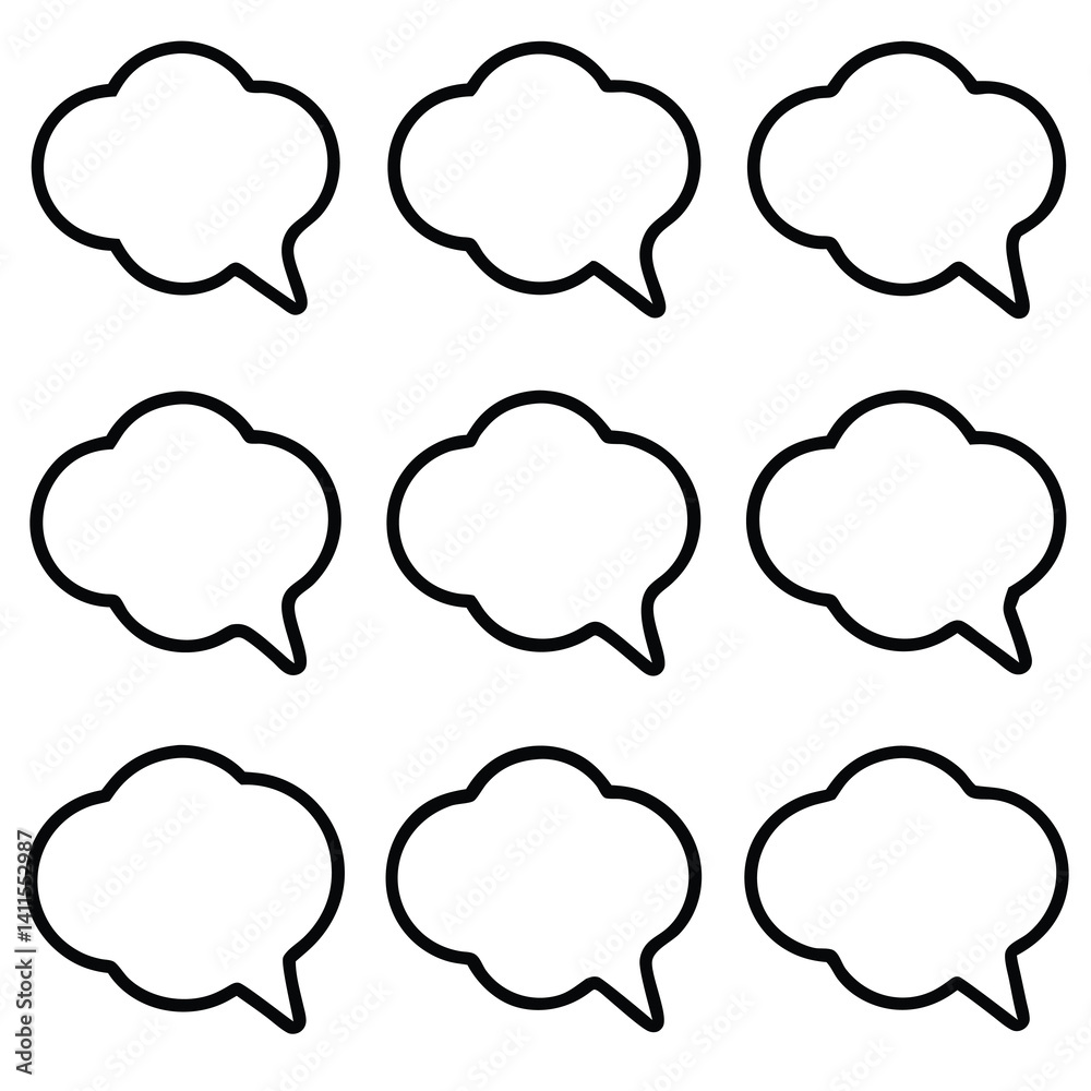 Simple speech bubbles Simple speech bubbles