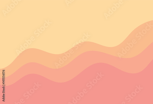 Minimalist abstract background with wavy pastel color gradients creating a calming and modern design