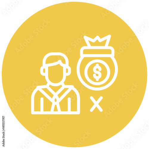 Corrupt Businessman Icon
