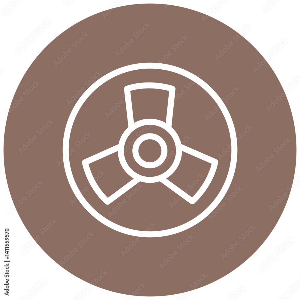 Radiation Symbol Icon Radiation Symbol Icon
