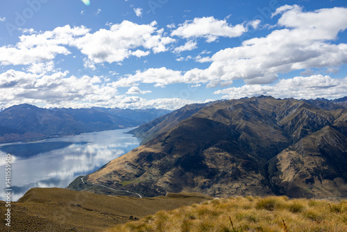 Obraz na płótnie Hiking trails around Wanaka, New Zealand w salonie