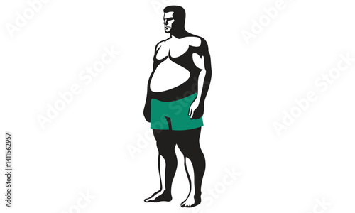 Dad Bod Style icon Vector Art