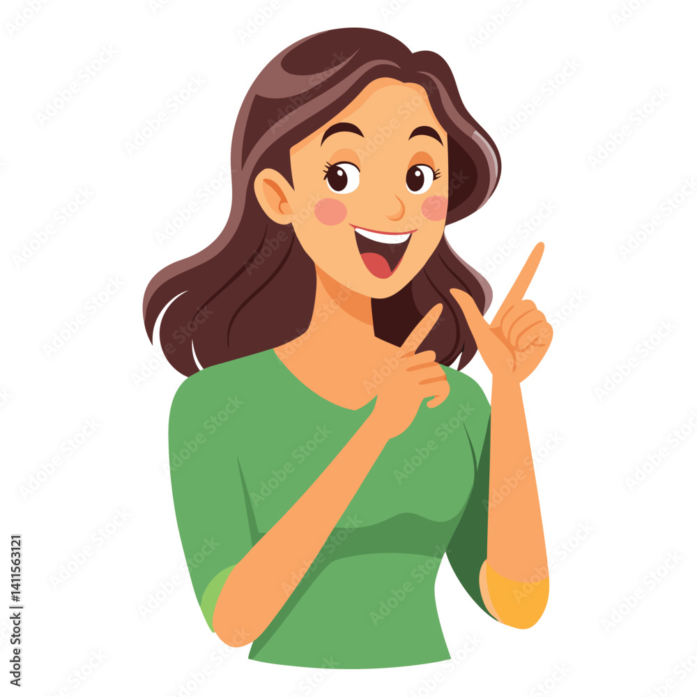 happy woman tells secret by putting palm to mouth happy woman tells secret by putting palm to mouth