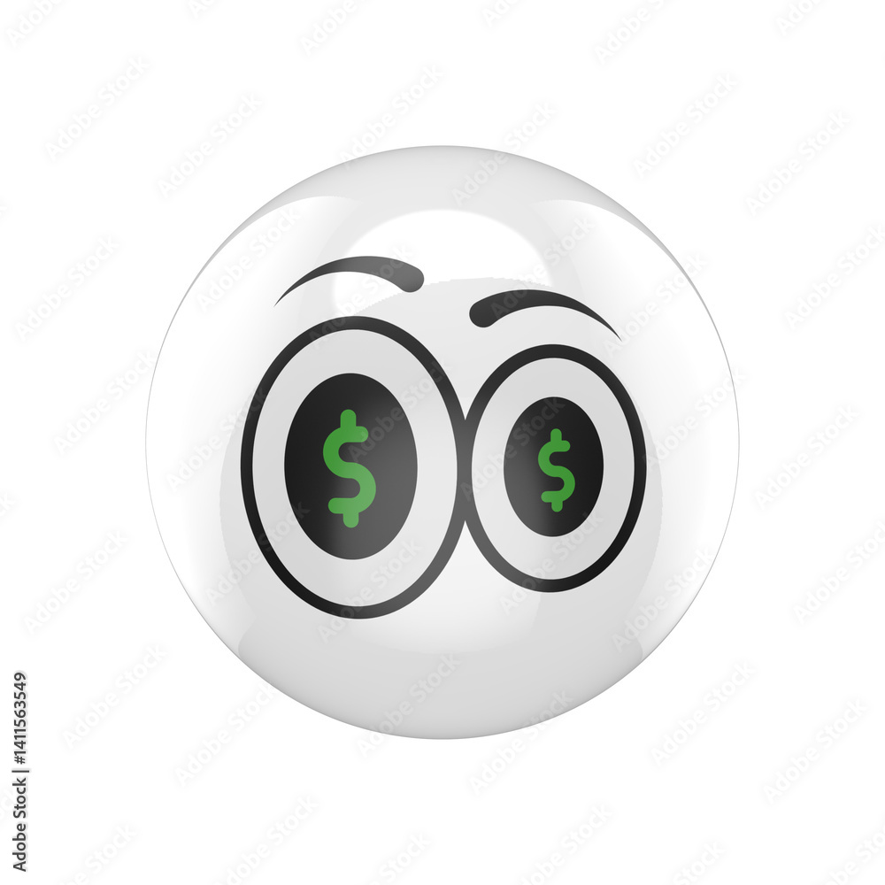 eye icon vector illustration with dollar on it glossy button eye icon vector illustration with dollar on it glossy button