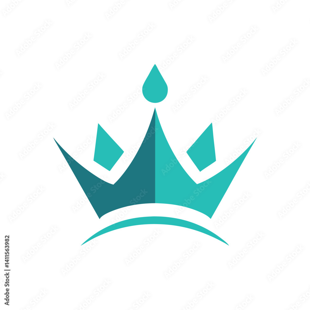 minimalist clean crown with three points logo minimalist clean crown with three points logo