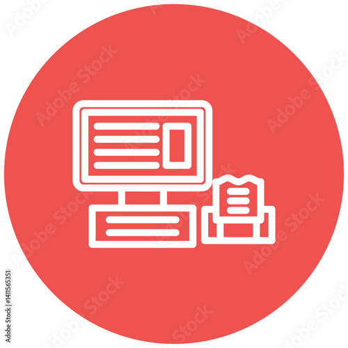 Cashier Machine Icon