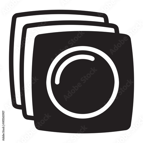 plate glyph icon